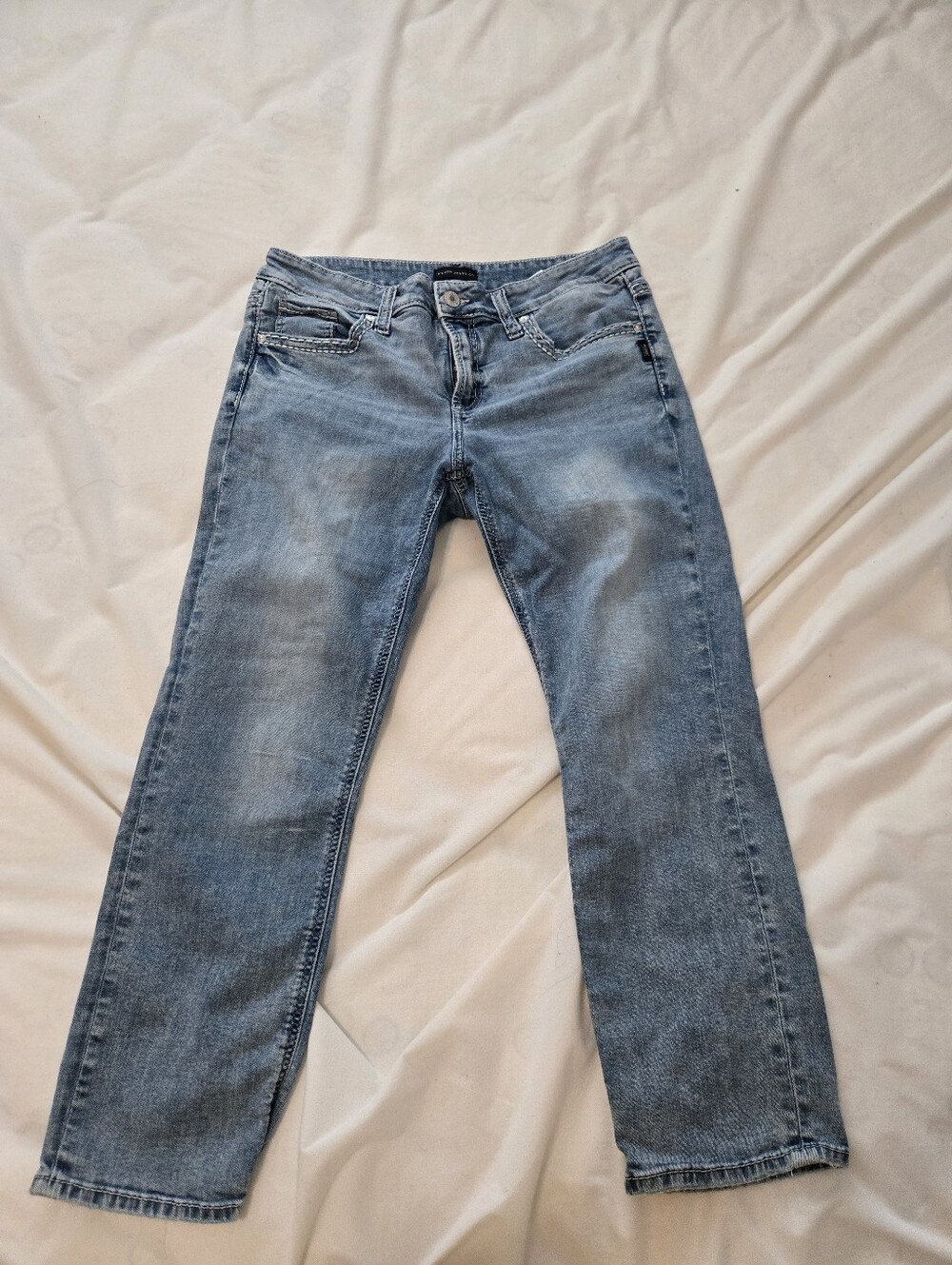 Silver Jeans Light Blue Cropped Ankle Jeans